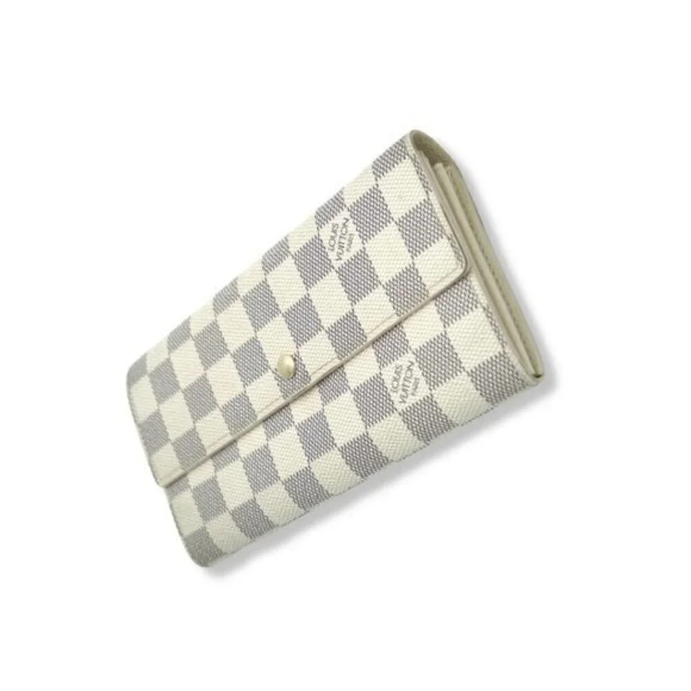 Authentic Louis Vuitton Damier Azur Sarah Wallet